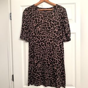 Sanctuary leopard T-shirt dress